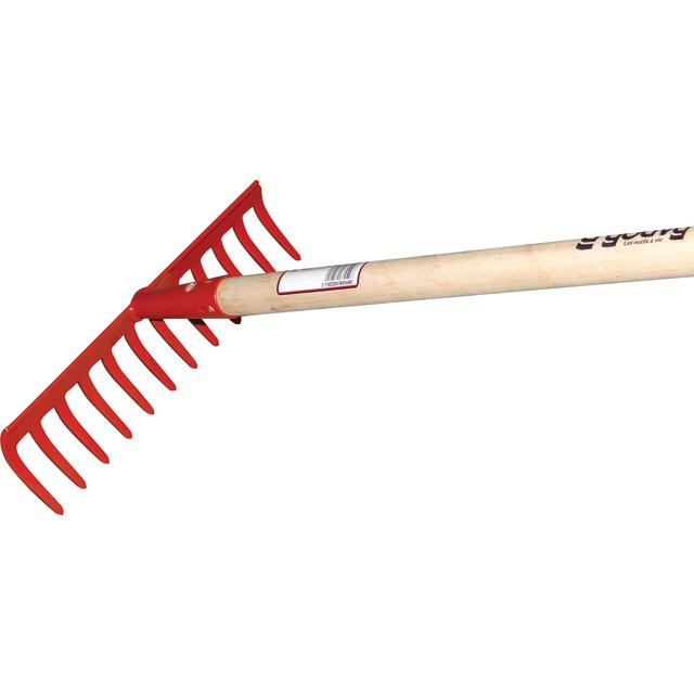 Rateau Soude 12 Dents Courbes avec Manche Bois 150CM référence fournisseur 2424186